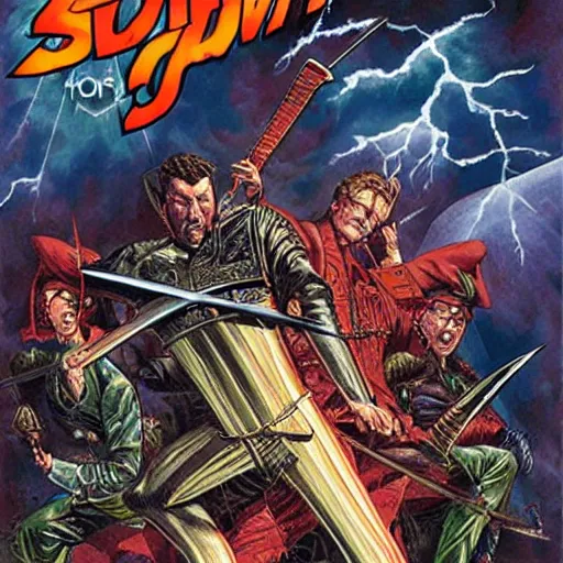 Prompt: a storm of swords, Joe Jusko