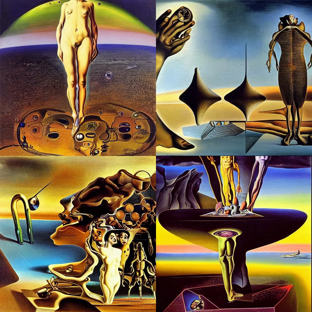 Prompt: future of humanity by Salvador Dali