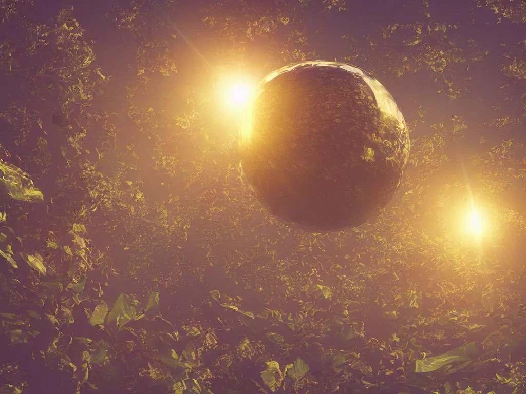 Image similar to 3 d render, sunlight study, the universe is a spheroid region 7 0 5 meters in diameter, art nouveau, by rachel ruysch and ( ( ( ( ( lisa frank ) ) ) ) ), 8 k, sharp focus, octane render