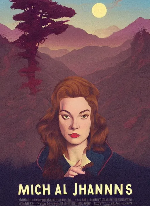 Prompt: Twin Peaks poster artwork by Michael Whelan and Tomer Hanuka, Karol Bak, Rendering of Audrey reveals One Eyed Jacks may hold a clue and that Laura and Ronette both worked at the perfume counter at her father's department store, from scene from Twin Peaks, clean, full of details, by Makoto Shinkai and thomas kinkade, Matte painting, trending on artstation and unreal engine