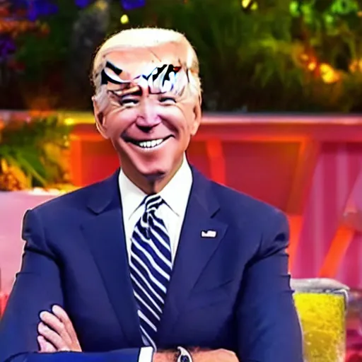 Prompt: Joe Biden as a contestant on love island UK