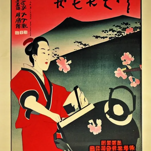 Prompt: japan era propaganda poster