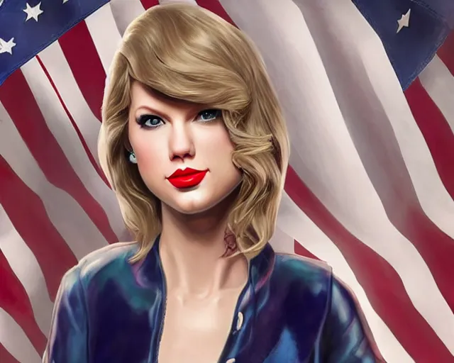 Prompt: portrait of taylor swift cosplay as joe biden, artgerm, extremely detailed, 8 k resolution