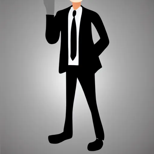 Image similar to man in a suit vector graphics