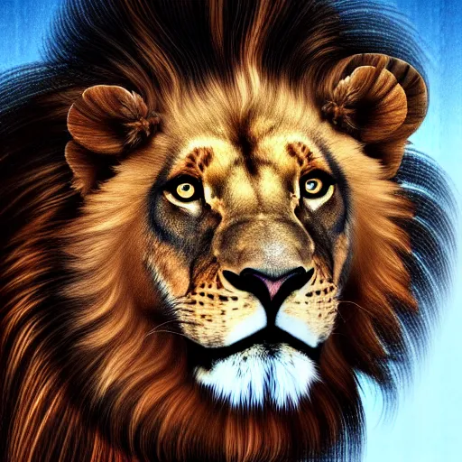 Prompt: animal half lion and half hawk, higly detailed, 8 k, photorealistic, art concept, artstation, sharp focus