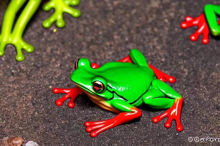 Image similar to fisher price frog pond, california, in 2 0 1 5, perfect focus, scene from tv show 5 5 mm 8 5 mm, toy photography, made out of plastic