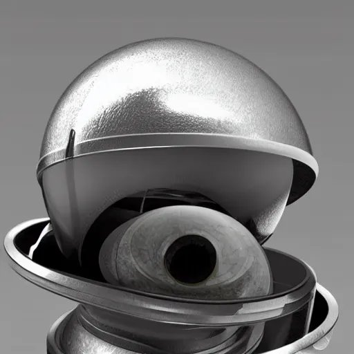 Prompt: highly detailed futuristic alien space helmet product photo