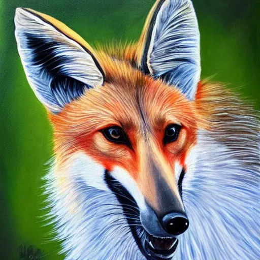 Image similar to Maned Wolf 🎨 🖌️