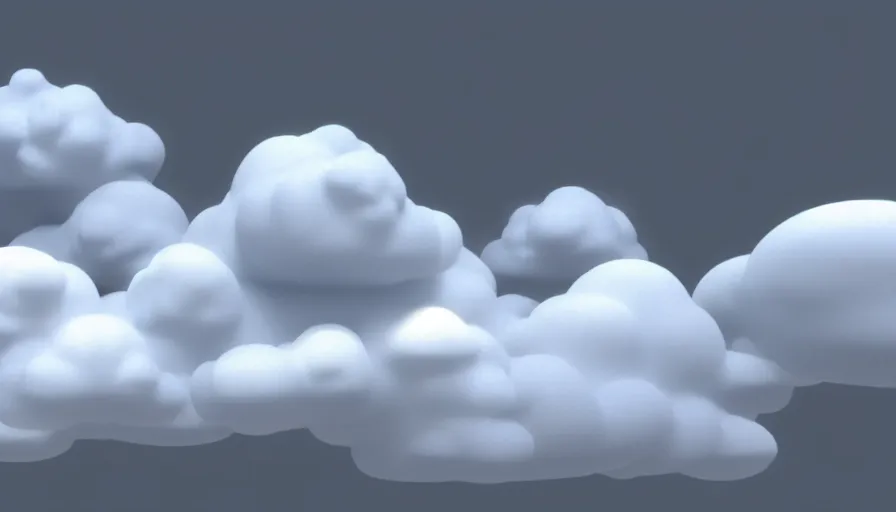 Prompt: Voxel!! Rendering of Volumetric Cloud, High Quality, Hyperrealistic Rendering, Octane, Redshift, Smooth Gradients