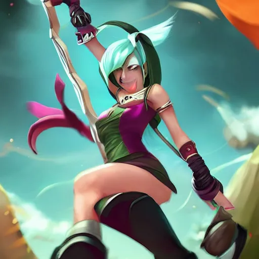 Image similar to Akali from league of legends, directed by wes anderson