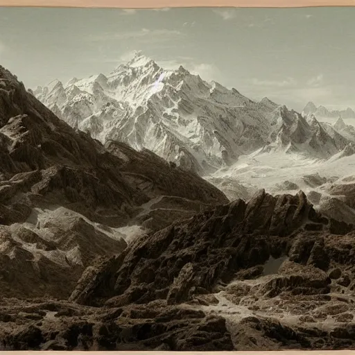 Prompt: intricate matte painting, mont blanc