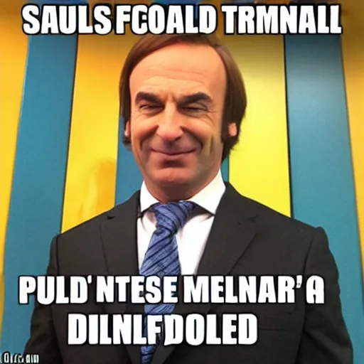 Image similar to Saul Goodman Trollface Me Gusta