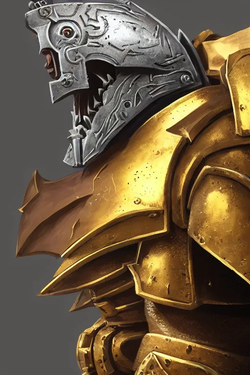 Image similar to armor portrait heros warhammer 4 0 k horus heresy fanart - the primarchs emperor by johannes helgeson animated with vfx concept artist & illustrator global illumination ray tracing hdr fanart arstation zbrush central hardmesh 8 k octane renderer comics stylized