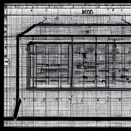 Prompt: An accurate blueprint design of a time machine