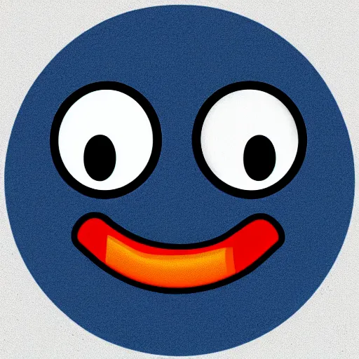 Image similar to pac man ghost as hello emoji, telegram sticker design, flat design, glossy design, white outline.