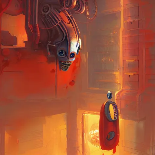 Image similar to alien robot luffy, thief, by isaac asimov and marc simonetti