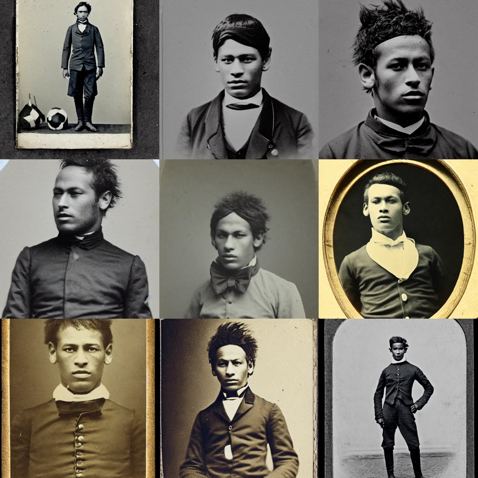 Image similar to neymar, 1860s photograph