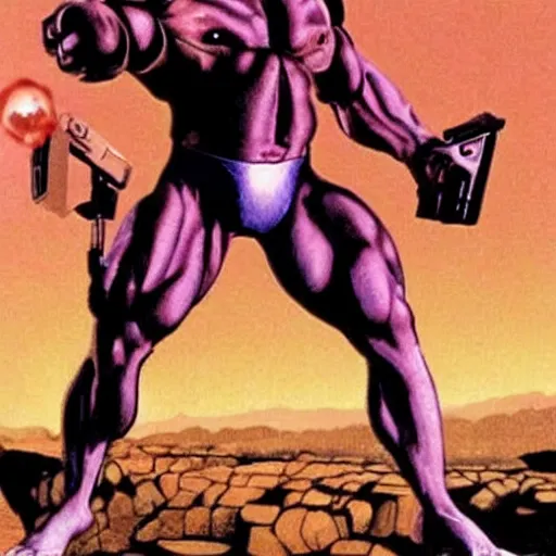 Image similar to psionic Arnold Schwarzenegger, Total Recall style