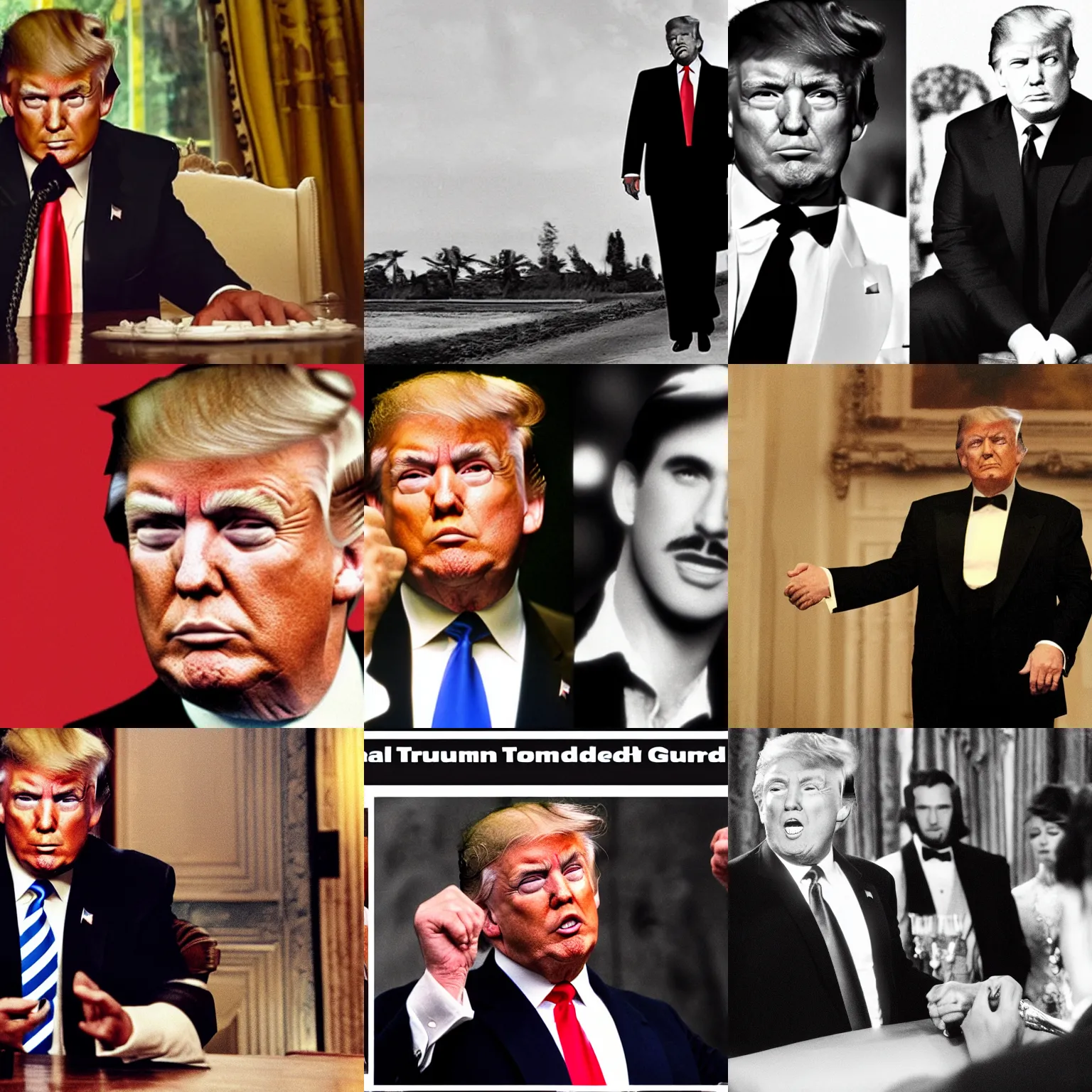 Prompt: donald trump as the godfather