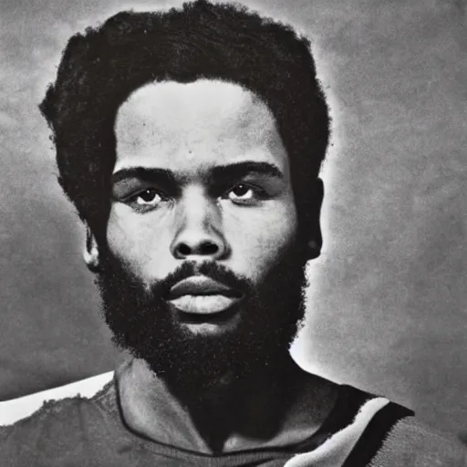 Image similar to Portrait of Jaylen Brown, Jaylen Brown as Che Guevara, Guerilla Heroico, Black and White, Photograph by Alberto Korda, inspiring, dignifying, national archives