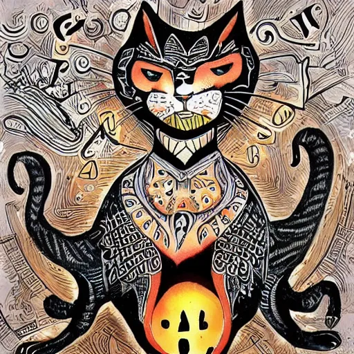 Image similar to the dark god of cats