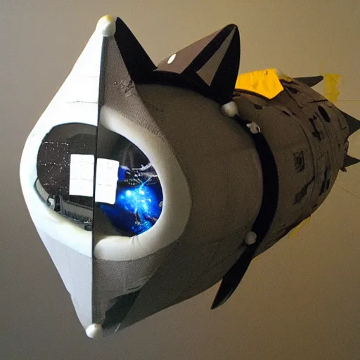 Prompt: cat spacecraft