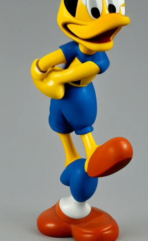 Image similar to disney, donald duck, 1980, figurine, made in china, detailed product photo