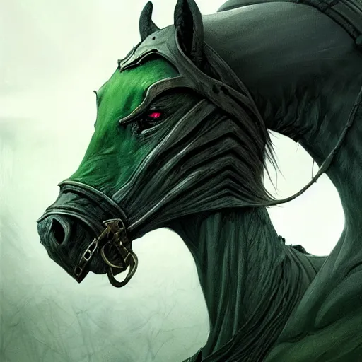 Image similar to concept art by artgerm, pestilence of the four horsemen of the apocalypse, soft green natural light, intricate, hooded death riding a horse, highly detailed dark art, digital painting, artstation, concept art, smooth, sharp focus, illustration, art by greg rutkowski and luis rollo and uang guangjian and gil elvgren, symmetry!