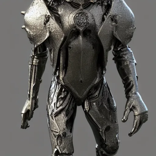 Prompt: 3 d render melted knight, sculpture, chrometype, liquid metal, neotribal, raytraced, volumetric lightning, 8 k by wlop, innate studio h - 1 0 0 0 w - 1 0 0 0