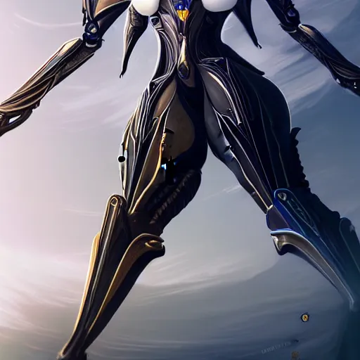 Image similar to highly detailed exquisite warframe fanart, worms eye view, looking up at a giant 500 foot tall beautiful saryn prime female warframe, as a stunning anthropomorphic robot female dragon, sleek smooth white plated armor, unknowingly standing elegantly over your view, you looking up from the ground between the magnificent towering robotic legs, nothing but a speck to her, proportionally accurate, anatomically correct, sharp claws, two arms, two legs, robot dragon feet, camera close to the legs and feet, giantess shot, upward shot, ground view shot, leg and thigh shot, epic shot, high quality, captura, realistic, professional digital art, high end digital art, furry art, macro art, giantess art, anthro art, DeviantArt, artstation, Furaffinity, 3D, 8k HD render, epic lighting