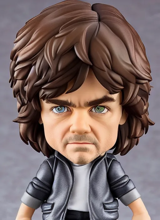 Prompt: tom cruise, a nendoroid of peter dinklage figurine, realistic face, detailed, product photography