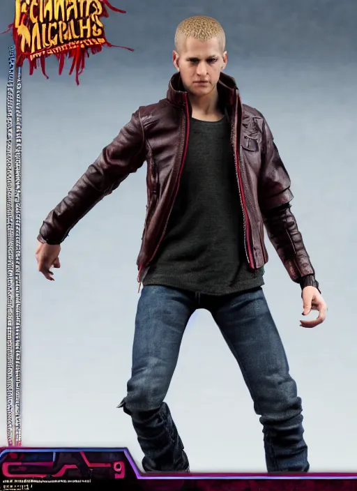 Image similar to a hot toys figure of cole macgrath ( from infamous ), figurine, detailed product photo