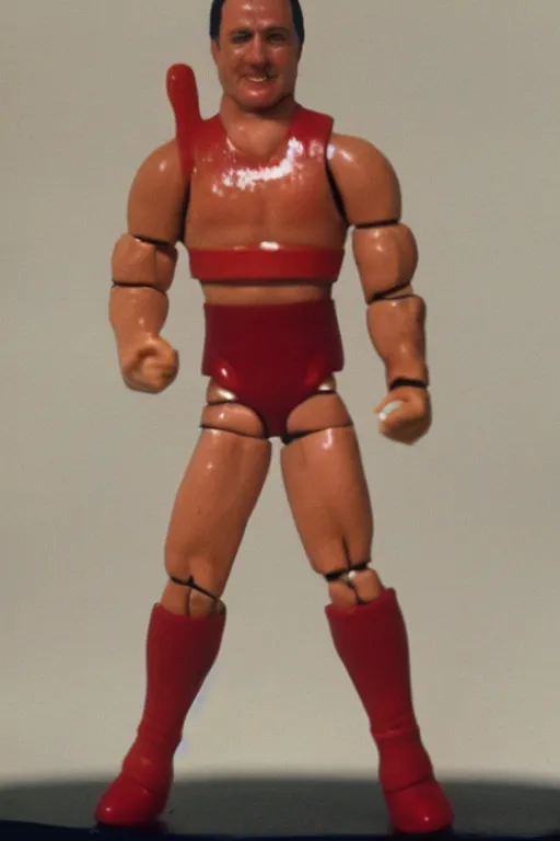 Prompt: [ western australian premier mark mcgowan ] as a 1 9 8 0 s wrestling action figure, perth, state daddy, wa 🇦🇺,