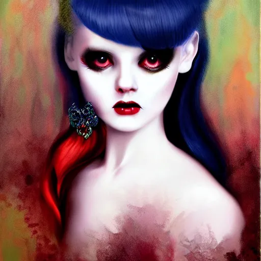 Image similar to a painting in the style of natalie shau.