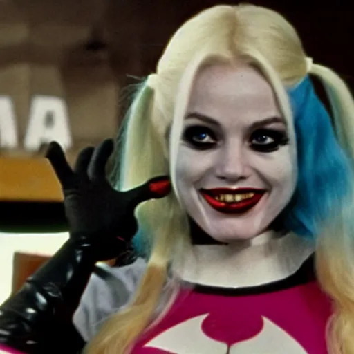 Image similar to harley quinn in the adam west batman tv show