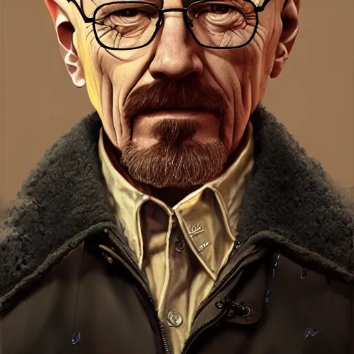 Prompt: epic portrait of walter white, detailed, digital painting, artstation, concept art, donato giancola, joseph christian leyendecker, wlop, boris vallejo, breathtaking, high details, extremely detailed, establishing shot, artistic, hyper realistic, octane render