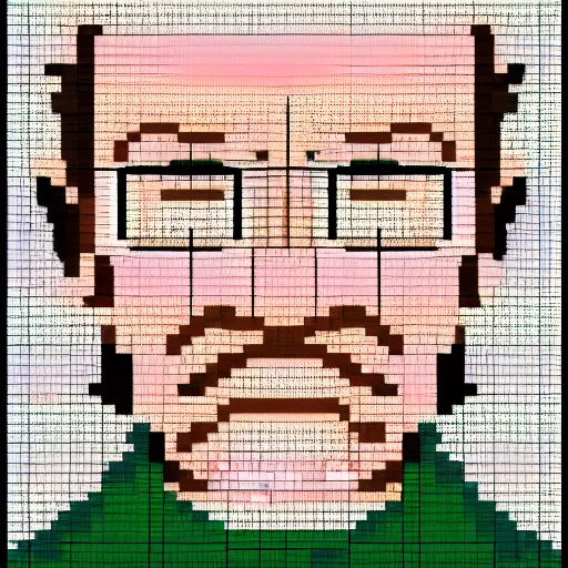 Prompt: snes pixel art of Walter white