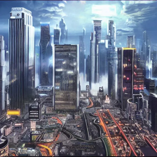 Image similar to new roc city in the year 2 0 0 6, photorealistic