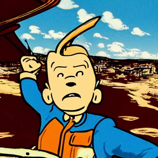 Image similar to Tintin as a hard rocker, detailed, 4k