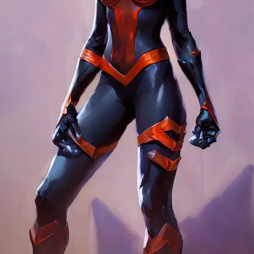 Image similar to greg manchess portrait painting of a dark female iron spiderman as overwatch character, medium shot, asymmetrical, profile picture, organic painting, sunny day, matte painting, bold shapes, hard edges, street art, trending on artstation, by huang guangjian, gil elvgren, ruan jia, greg rutkowski, gaston bussiere