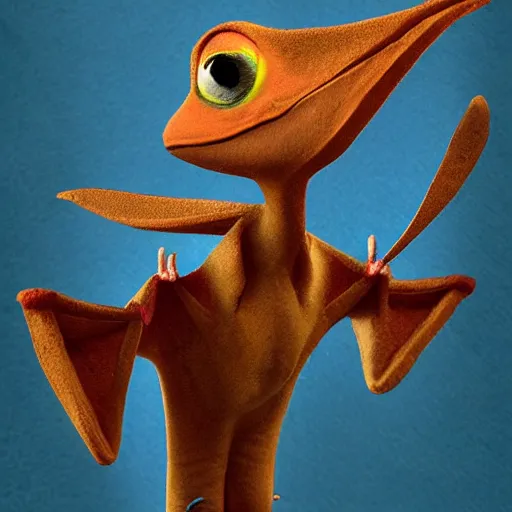 Image similar to pascal the pterodactyl, cute, adorable