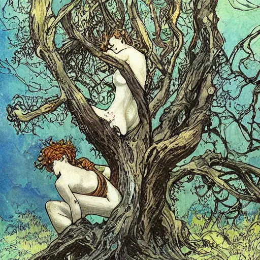 Prompt: tree by Rebecca Guay