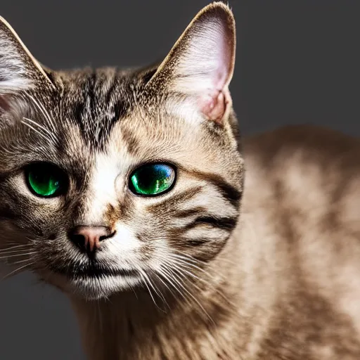 Prompt: cat soldier in call of duty warzone 4k, brown-green eyes, heterochromia, high detail, high-resolution photograph, professional photography, ultra-detail