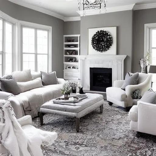 Cozy grey deals living room