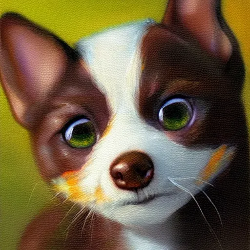 Image similar to the cuttest thing in the world. art by carl brenders. close up, warm light. extremely high detail. sharp
