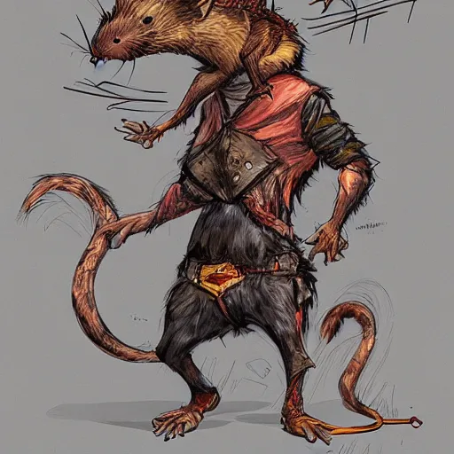 Prompt: the rat king, ( rats with tails tied together ) art by professional artist, trending on artstation