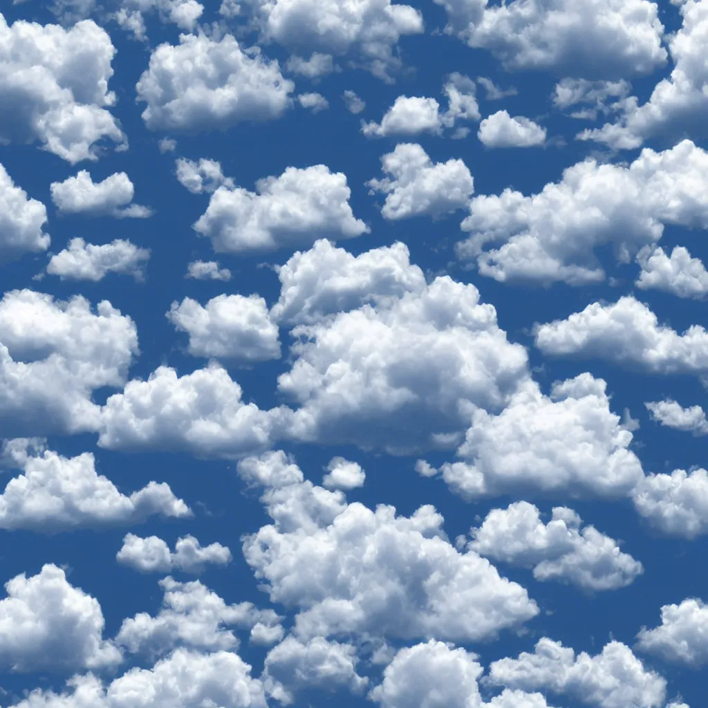 Image similar to white fluffy cartoon clouds seamless texture 4k