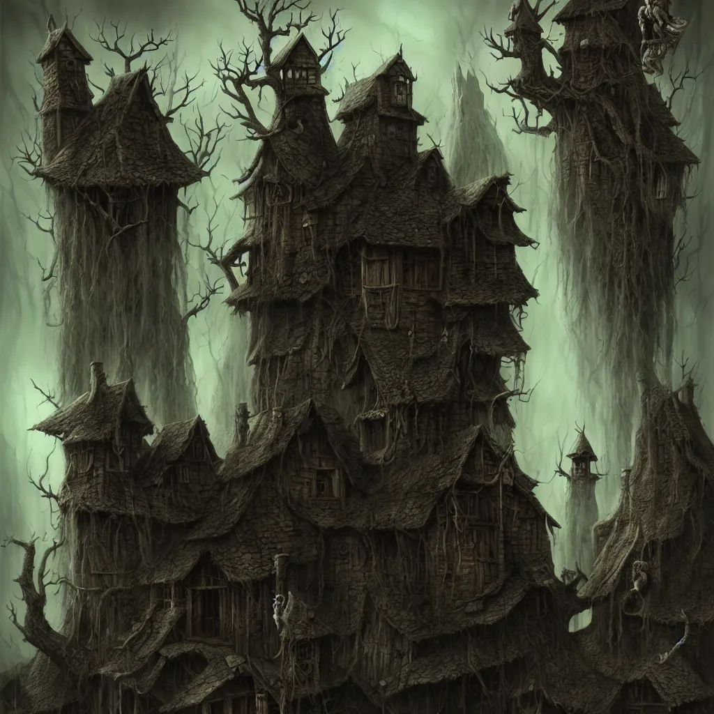 Prompt: evil old hags, detailed matte painting, fantasy, dark