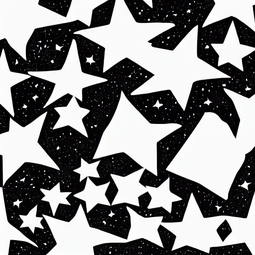 Image similar to Space is white with black stars