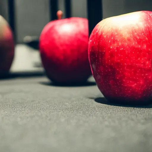 Image similar to an apple doing CrossFit, super detailed, hd image